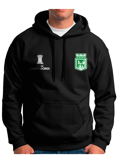 buzo hoodie deportivo atletico nacional copa libertadores