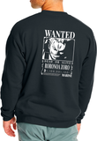 BUZO HOODIE CREWNECK ONE PIECE ANIME ZORO RORONOA WANTED