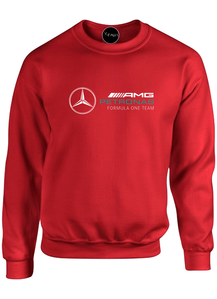 BUZO SACO CREWNECK MERCEDEZ BENZ FORMULA 1 PETRONAS V fases