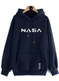 BUZO HOODIE NASA COHETE MISION ESPACIAL MUJER