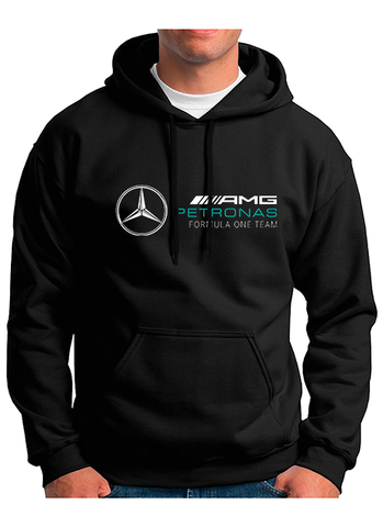 BUZO HOODIE CAPOTA MERCEDEZ BENZ FORMULA 1 HOMBRE